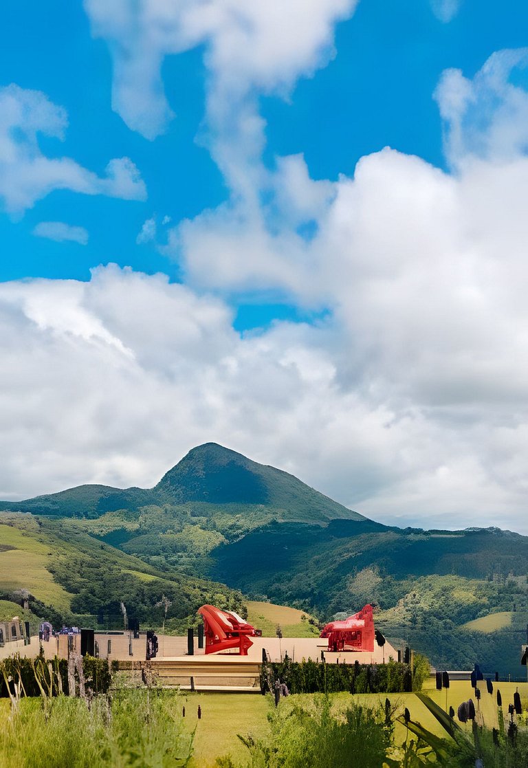 Chalé com hidro e sala jogos na Serra Catarinense.